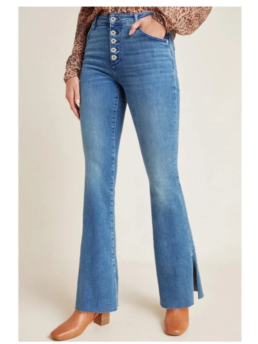 Anthropologie Pilcro High Rise Skinny Bootcut Stretch Jeans Size 33